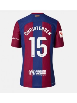 Billige Barcelona Andreas Christensen #15 Hjemmedrakt Dame 2023-24 Kortermet